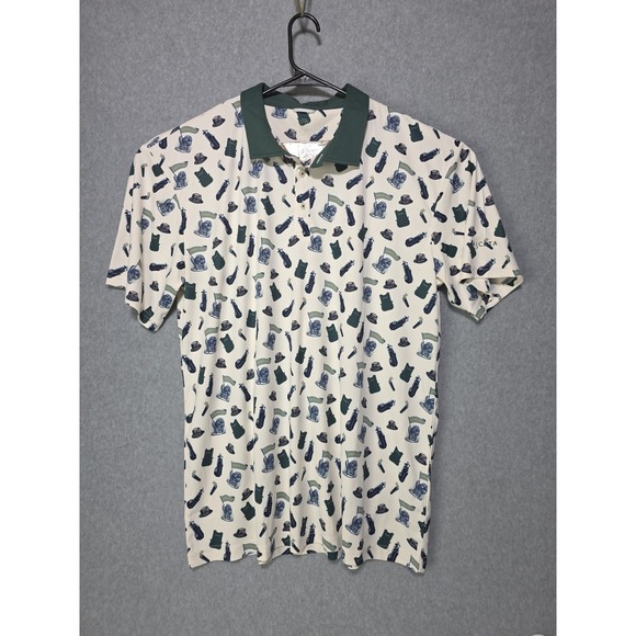 Swannies Golf Other - Caddy Shack Movie White All Over Print Swannies Performance Golf Polo SZ XXL